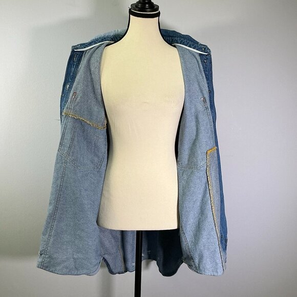 Free People Mountain Roads Women's Size M Blue Denim Jacket NWT - Picture 5 of 8